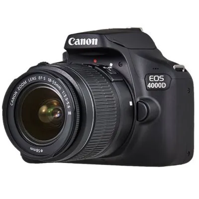 Canon EOS 4000D+18-55+75-300-קרט קנון